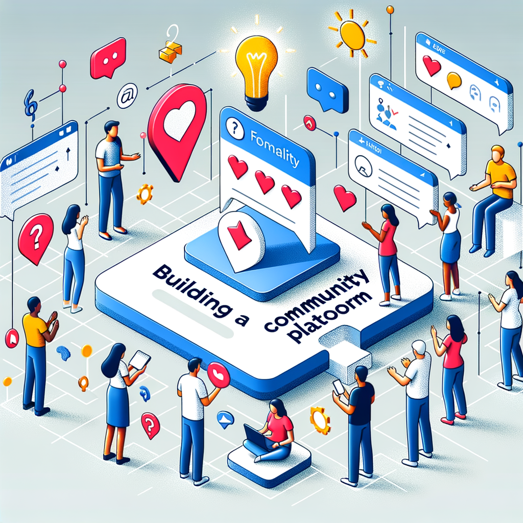 Минималистичное изображение на тему 'essential-features-and-benefits-of-building-a-community-platform' в кинематографическом стиле.