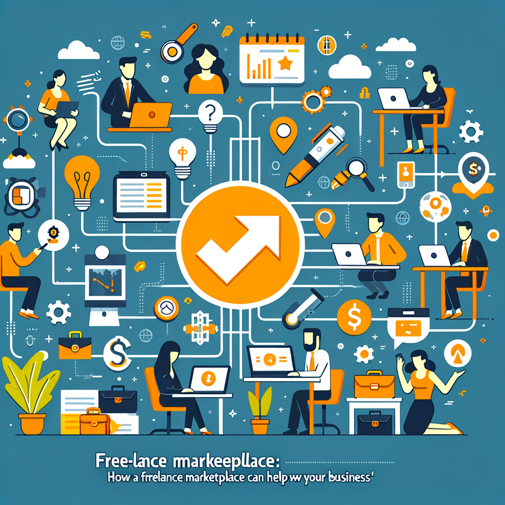 Минималистичное изображение на тему 'grow-your-business-with-a-freelance-marketplace-key-benefits-explained' в кинематографическом стиле.