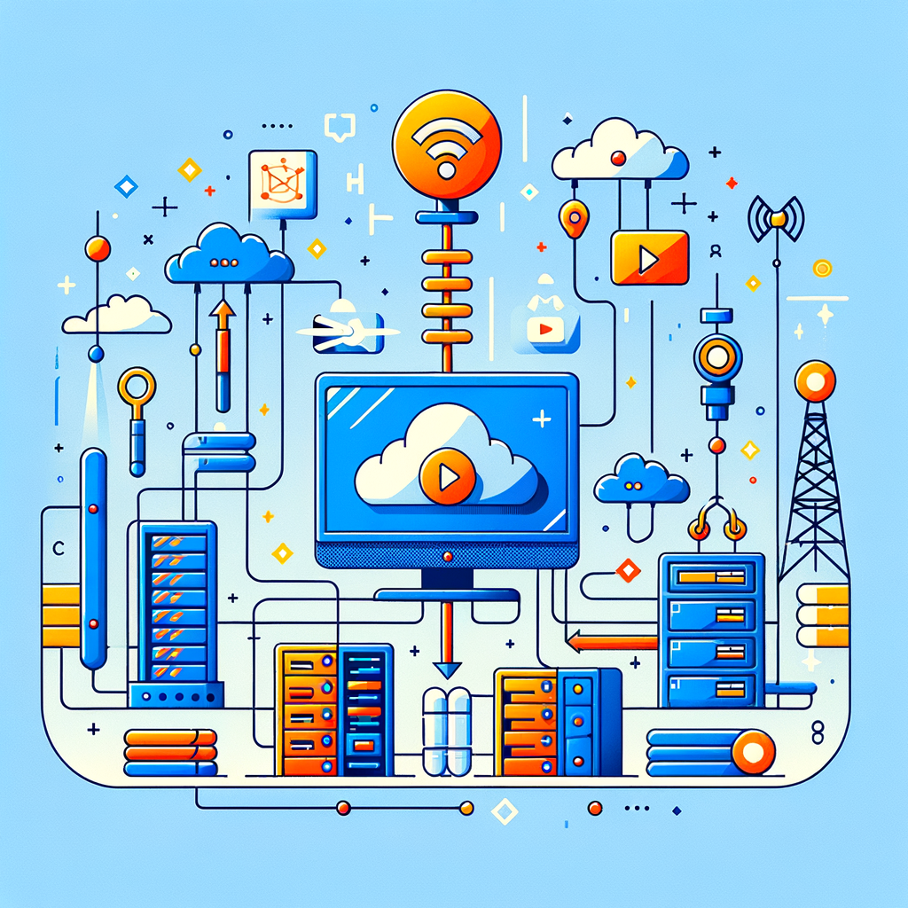 Минималистичное изображение на тему 'how-real-time-streaming-works-technology-behind-live-data-flow' в кинематографическом стиле.