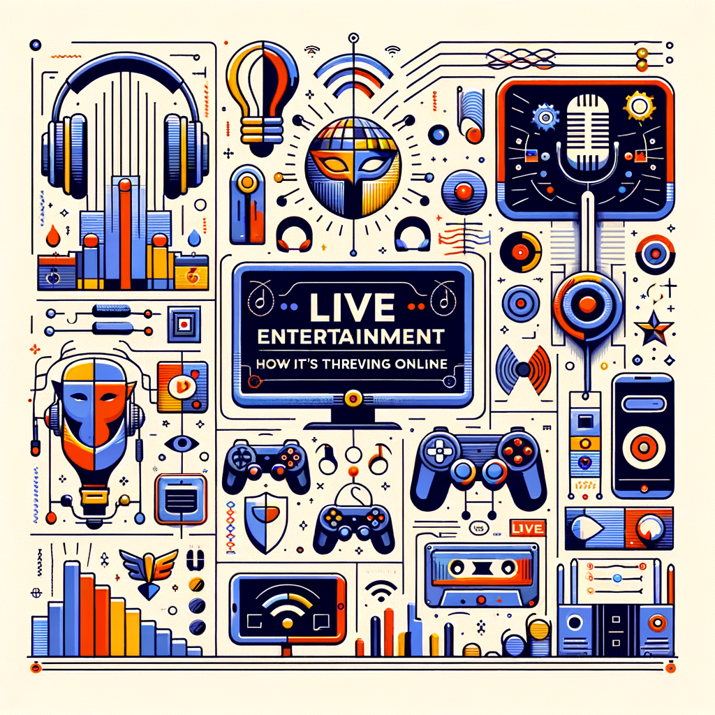 Минималистичное изображение на тему 'live-entertainment-online-how-virtual-events-are-thriving-today' в кинематографическом стиле.