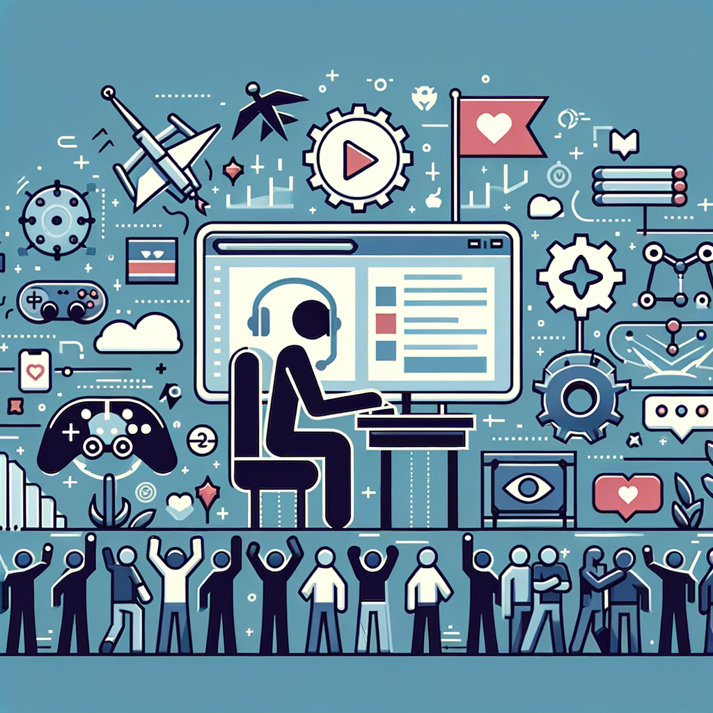 Минималистичное изображение на тему 'why-gaming-streams-are-so-popular-the-rise-of-live-game-streaming' в кинематографическом стиле.