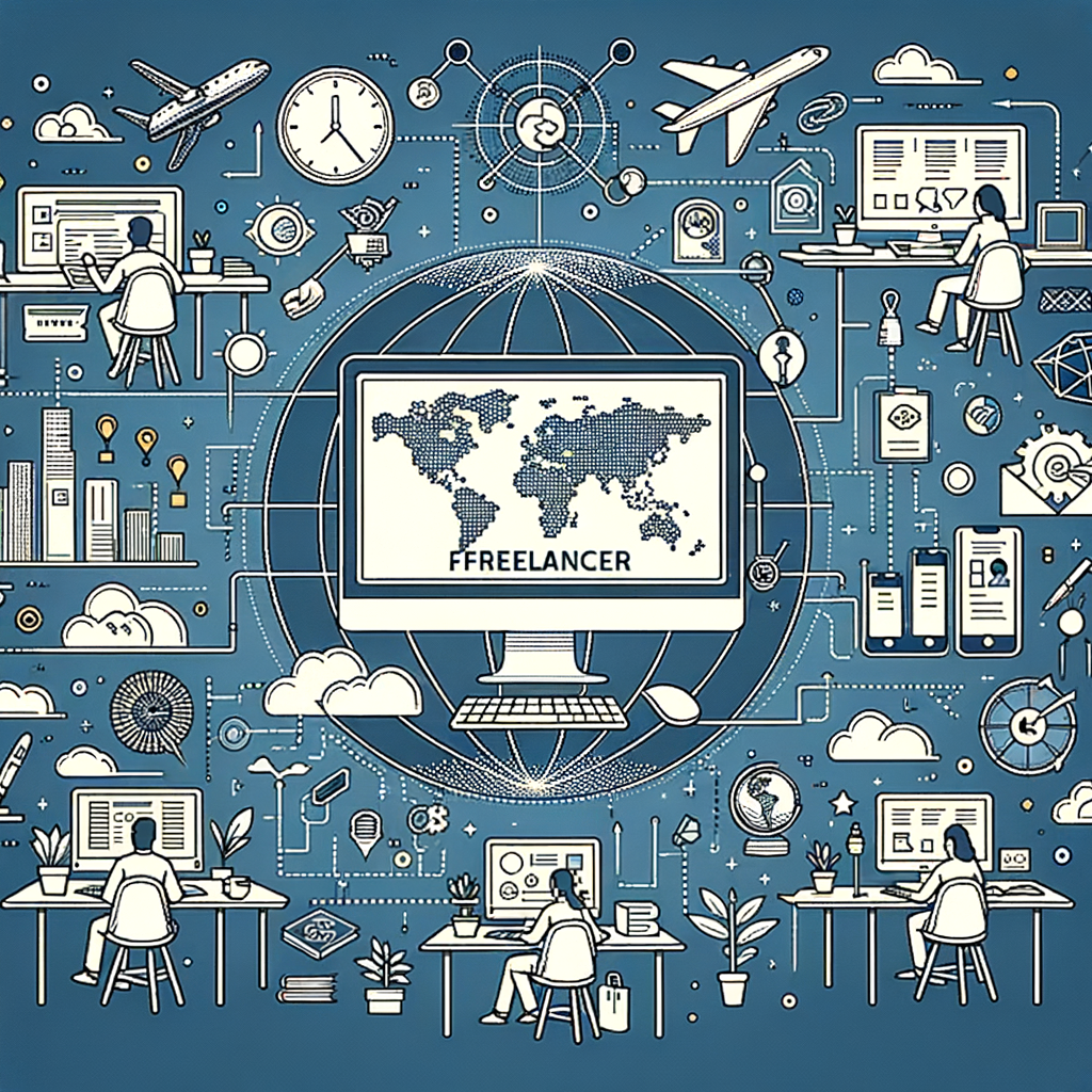 Минималистичное изображение на тему 'why-online-freelancers-are-shaping-the-future-of-modern-work' в кинематографическом стиле.